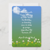 ジャングルの少年誕生日パーティー 招待状 (裏面)