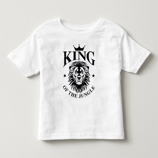 ジャングルの幼児のTシャツの王 トドラーTシャツ (正面)