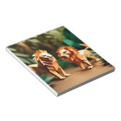 ジャングルの折り紙アート(昆虫)オオカバマダラ、モナーク:ライオ威厳のあるン ノートパッド (アングル)