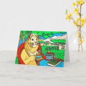 ジャングルの挨拶状 カード (黄色い花)