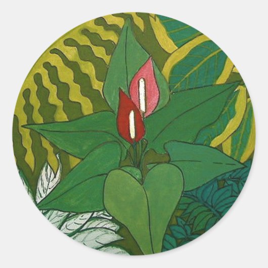 ジャングルの星 ラウンドシール (正面)