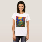ジャングルの木々の上にヒヤシンス・マカーズ Tシャツ (正面フル)