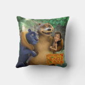 ジャングルの本のグループは1つを撃ちました クッション (裏面)