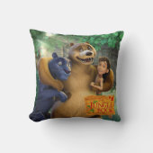 ジャングルの本のグループは1つを撃ちました クッション (正面)