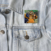 ジャングルの本のグループは1つを撃ちました 缶バッジ (インサイチュ)