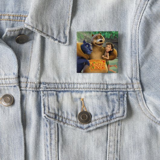 ジャングルの本のグループは1つを撃ちました 缶バッジ (インサイチュ)