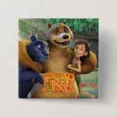 ジャングルの本のグループは1つを撃ちました 缶バッジ (正面)