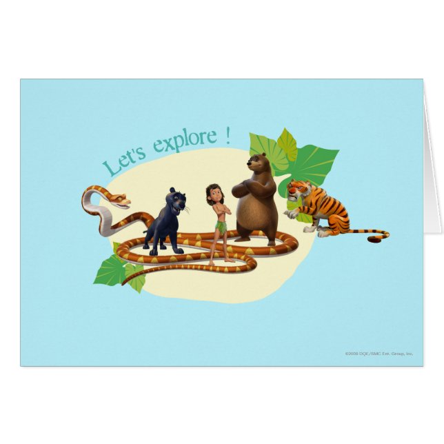 ジャングルの本のグループは4つを撃ちました (正面横)