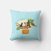 ジャングルの本のグループは4つを撃ちました クッション (正面)