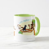 ジャングルの本のグループは4つを撃ちました マグカップ (正面右)