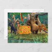 ジャングルの本のグループは5つを撃ちました ポストカード (正面/裏面)