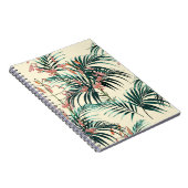 ジャングルの植物を持つ熱帯背景。シームレスT ノートブック (右側)