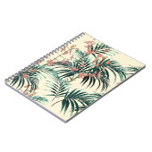 ジャングルの植物を持つ熱帯背景。シームレスT ノートブック (左側)
