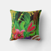 ジャングルの植物 クッション (裏面)