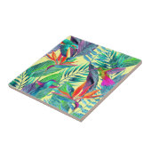 ジャングルの水彩画Humminbirds タイル (側面)