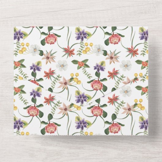 ジャングルの水色のモンキーシャワー男女兼用シャワー オールインワン招待状 (裏面)