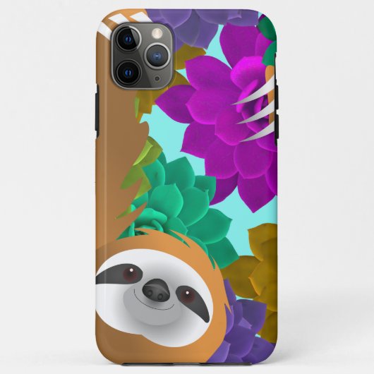 ジャングルの淡い茶色のスロスの写カラフル真者 Case-Mate iPhoneケース (裏面)