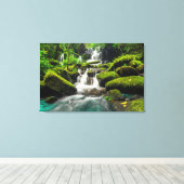 ジャングルの滝 | Phu Tub Berk Mountain キャンバスプリント (インサイチュ (ウッドフロア))