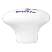 ジャングルの漫画の可愛ぶら下がったいチンパンジー セラミックノブ (側面)