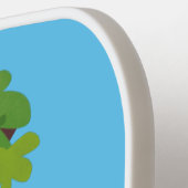 ジャングルの漫画の可愛ぶら下がったいチンパンジー ピックルボールラケット (左詳細)