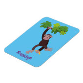 ジャングルの漫画の可愛ぶら下がったいチンパンジー マグネット (左側)