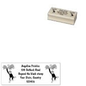 ジャングルの漫画の可愛ぶら下がったいチンパンジー ラバースタンプ (押印)