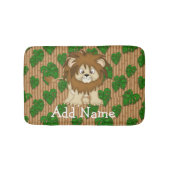 ジャングルの漫画ライオンの子供のベッドルームラグまたはマット バスマット (正面)