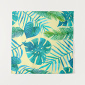 ジャングルの熱帯植物の豊かな緑。終わり タペストリー (正面(横))