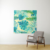 ジャングルの熱帯植物の豊かな緑。終わり タペストリー (インサイチュ(横))