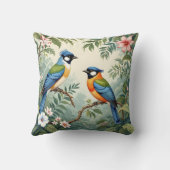 ジャングルの熱帯鳥 クッション (裏面)