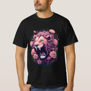 ジャングルの王ライオンの頭 Tシャツ