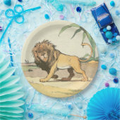 ジャングルの王ライオン ペーパープレート (パーティー)