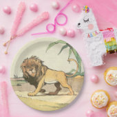 ジャングルの王ライオン ペーパープレート (パーティー)