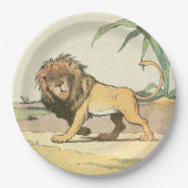 ジャングルの王ライオン ペーパープレート (正面)