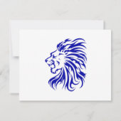 ジャングルの王ライオン、ライオン愛好者の贈り物、ライオン 招待状 (裏面)