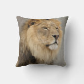 ジャングルの王様を愛するライオン クッション (裏面)