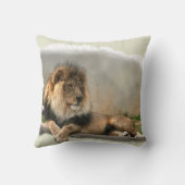 ジャングルの王様を愛するライオン クッション (裏面)