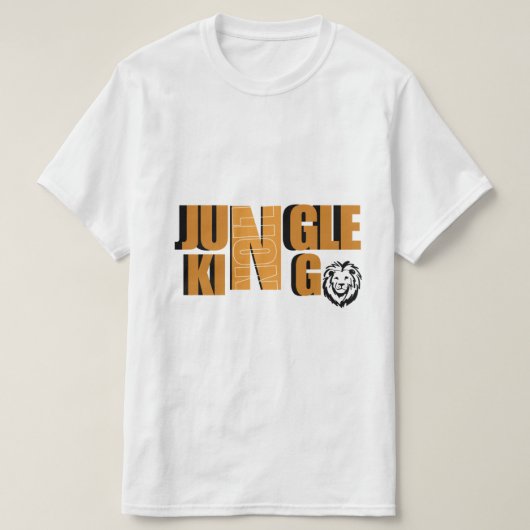 ジャングルの王様テーマデザイン Tシャツ (デザイン正面)
