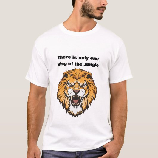 ジャングルの王様ライオンTシャツ Tシャツ (正面)