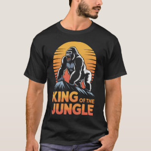 ジャングルの王様 - ゴリラ Tシャツ