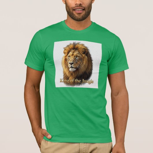 "ジャングルの王様 ライオンTシャツ" Tシャツ (正面)