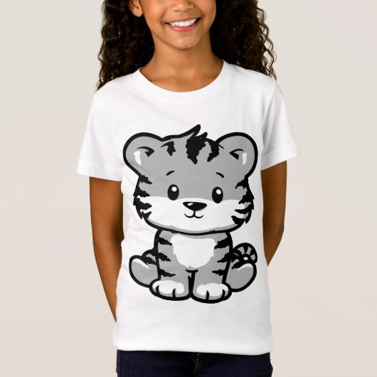 ジャングルの王：トラ威厳のあるガデザイン Tシャツ (正面)