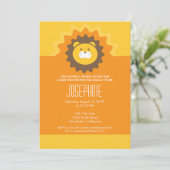 ジャングルの王 赤ちゃん歓迎会の招待状 招待状 (スタンド正面)