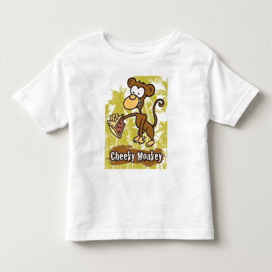 ジャングルの生意気なサル トドラーTシャツ (正面)