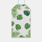 ジャングルの男の赤ちゃんシャワーの野生の熱帯の招待 ギフトタグ (裏面)