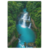 ジャングルの秋ジャーナル水のように思考が流れる クリップボード (裏面)