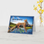 ジャングルの美しいの大事な行事カード カード (黄色い花)