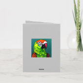 ジャングルの美女: エキゾチックな野生のパラディ サンキューカード (裏面)