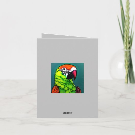 ジャングルの美女: エキゾチックな野生のパラディ サンキューカード (裏面)