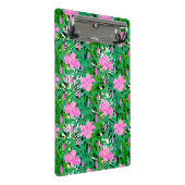 ジャングルの花が付いている熱帯パターン ミニクリップボード (アングル)